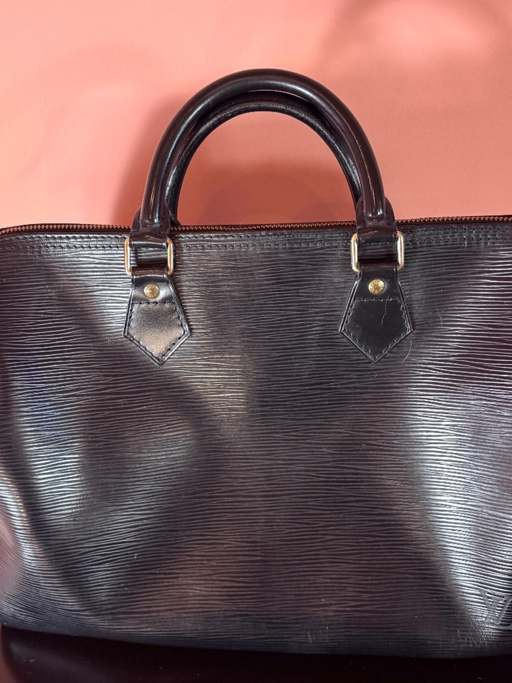 Vintage Louis Vuitton Black Epi Leather Speedy Bag - Collector's Piece